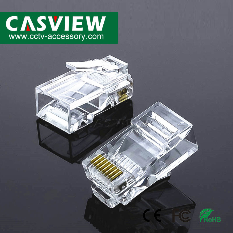 RJ45 Connector for CAT6 Network Cable Wire Connection CCTV