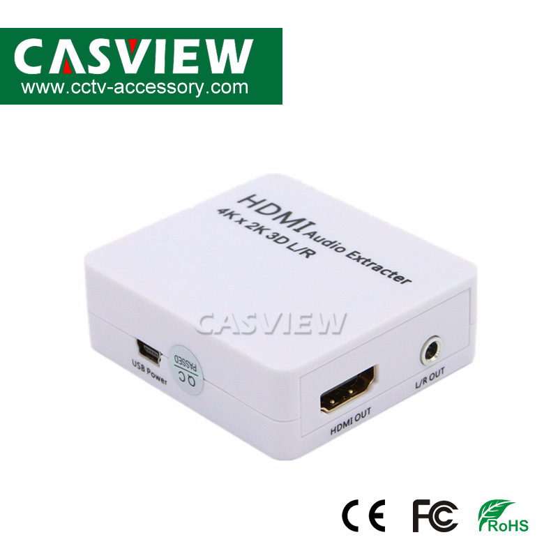 Mini HDMI to HDMI+Audio Converter No Need to Install Driver, Portable, Flexible, Plug and Play CCTV Accessories Audio Extractor